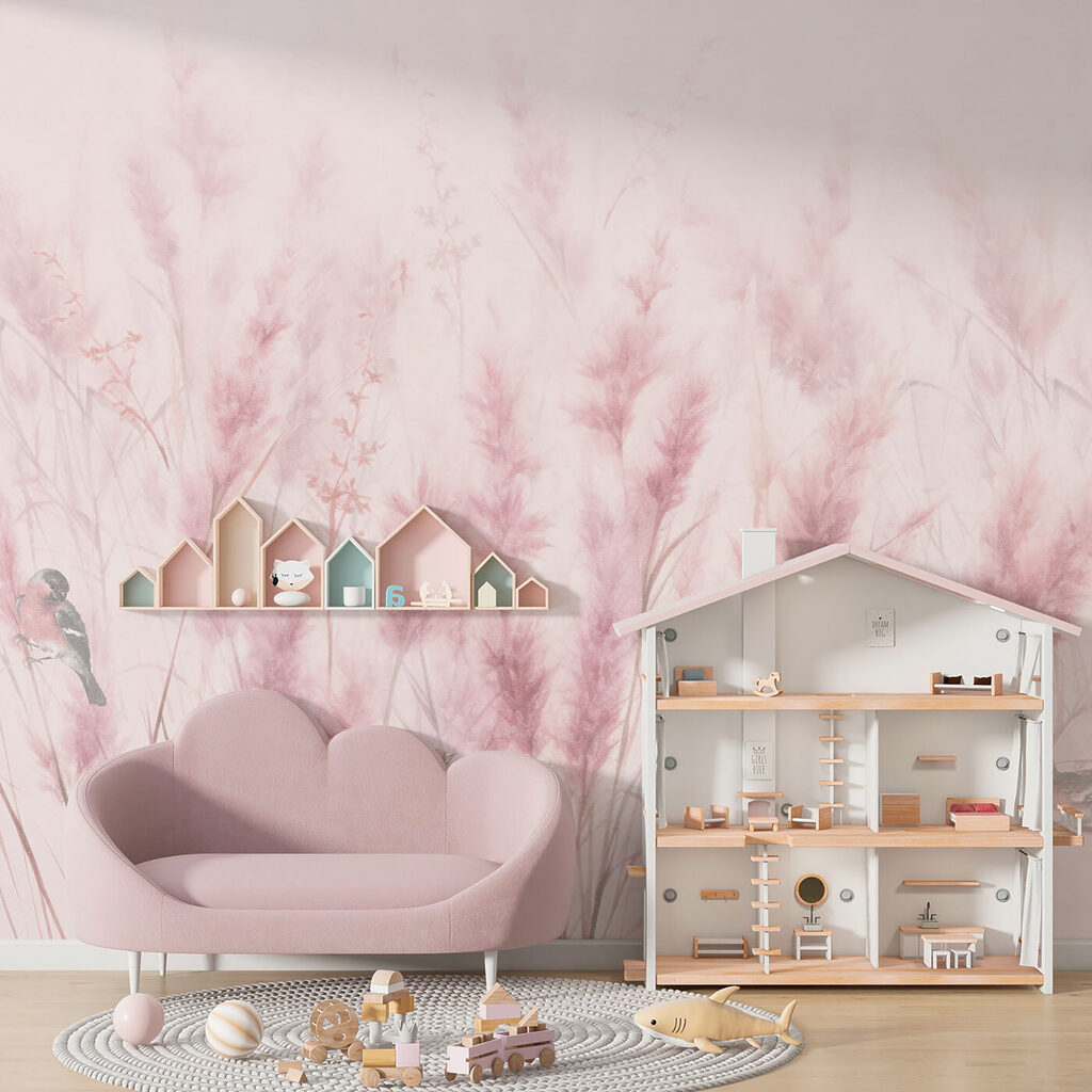 Penachos de hierba rosa — interior 5