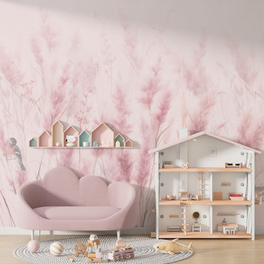 Penachos de hierba rosa — interior 2