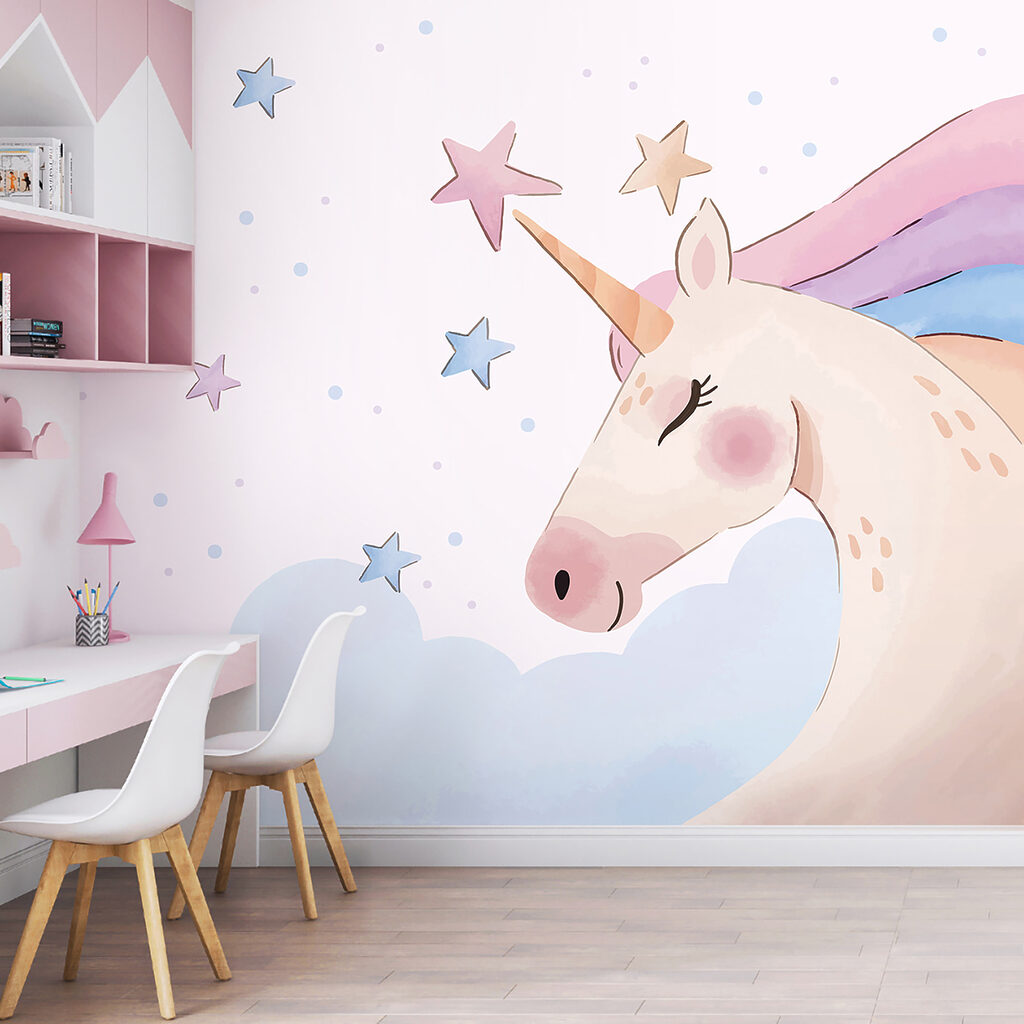 Unicornio con estrellas flotantes — interior 5