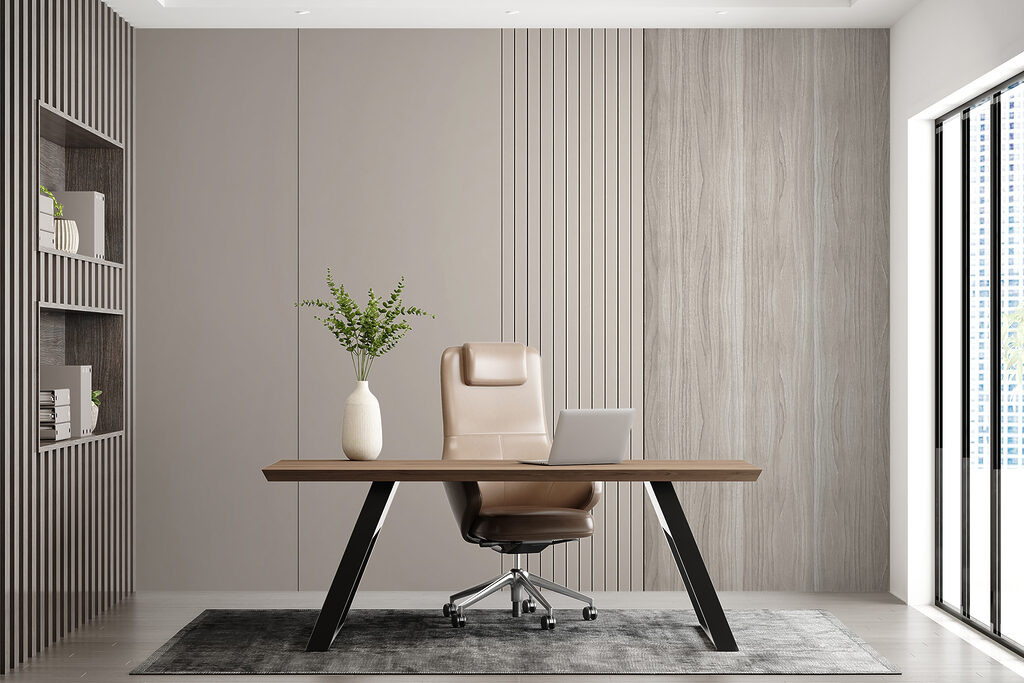 Franjas tranquilas en taupe — interior 6