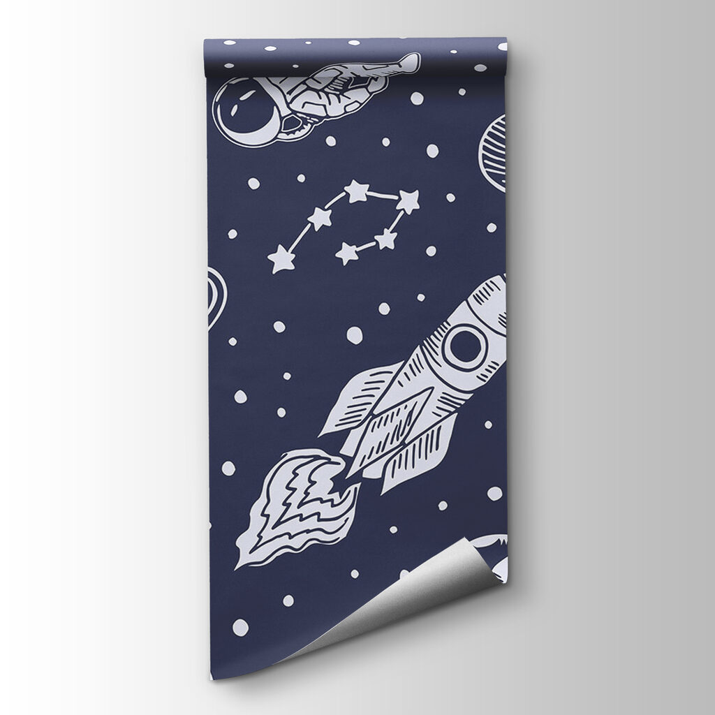 Aventura espacial en blanco — vista del producto