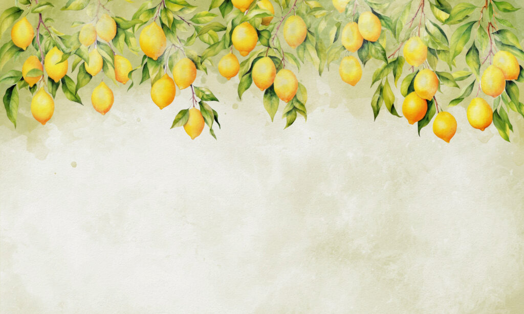 Limones con luz cálida — diseño completo