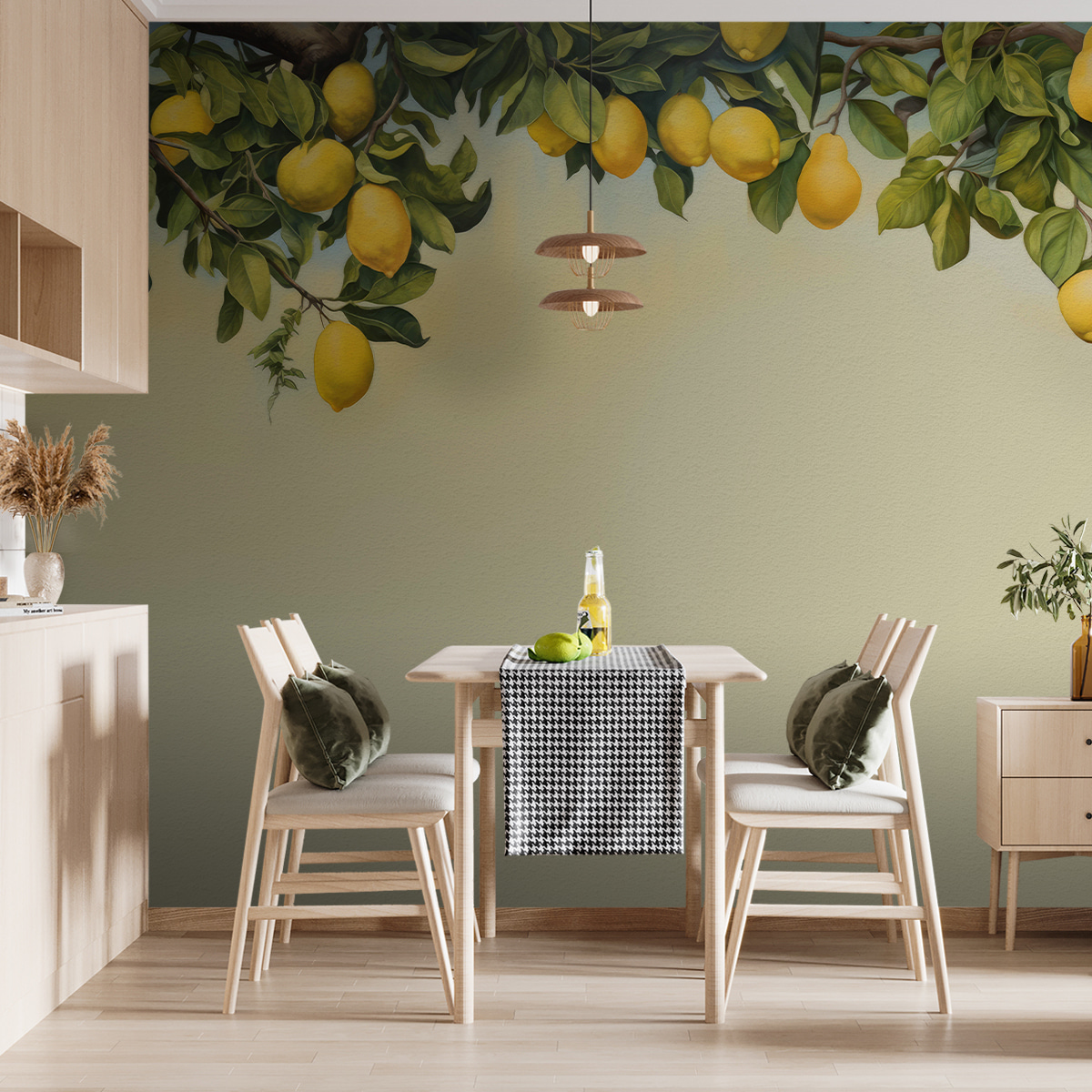 Limones sobre verde claro — interior 2