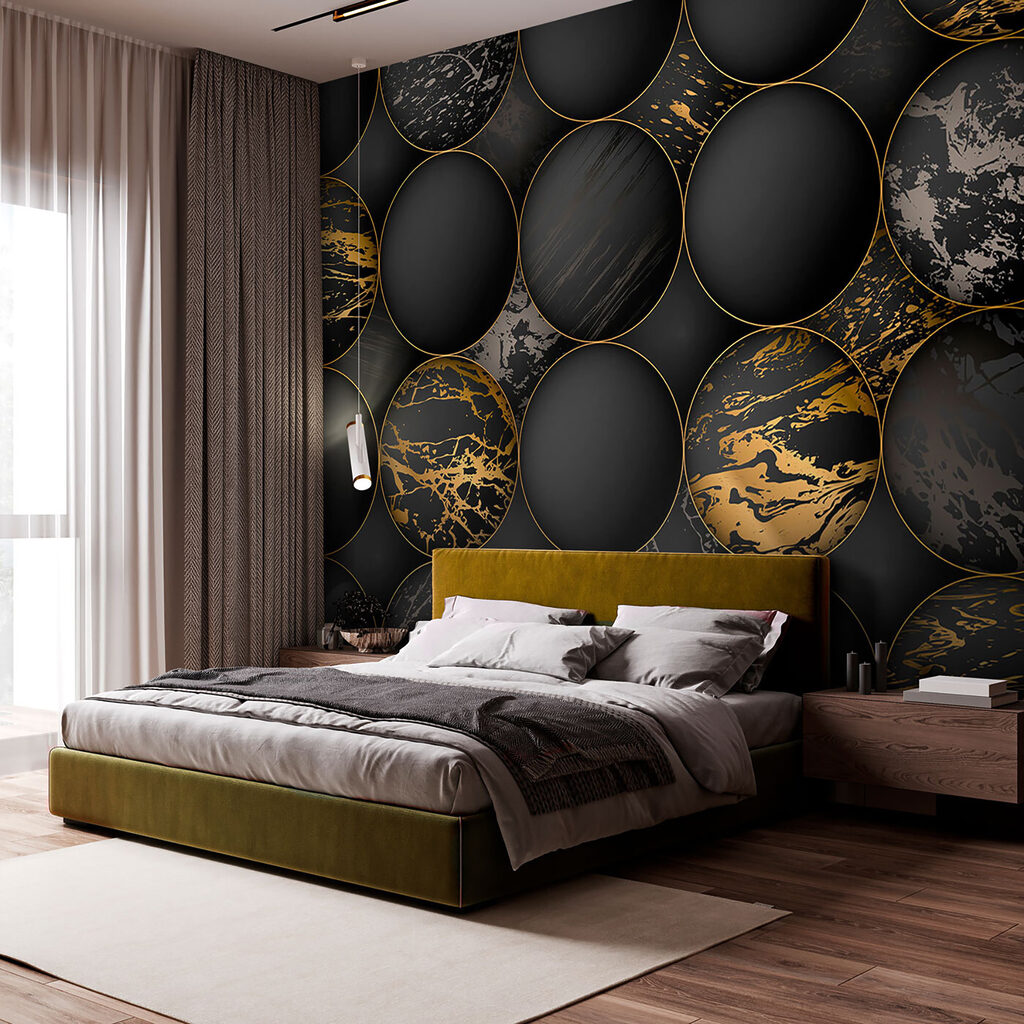 Círculos con vetas doradas — interior 7