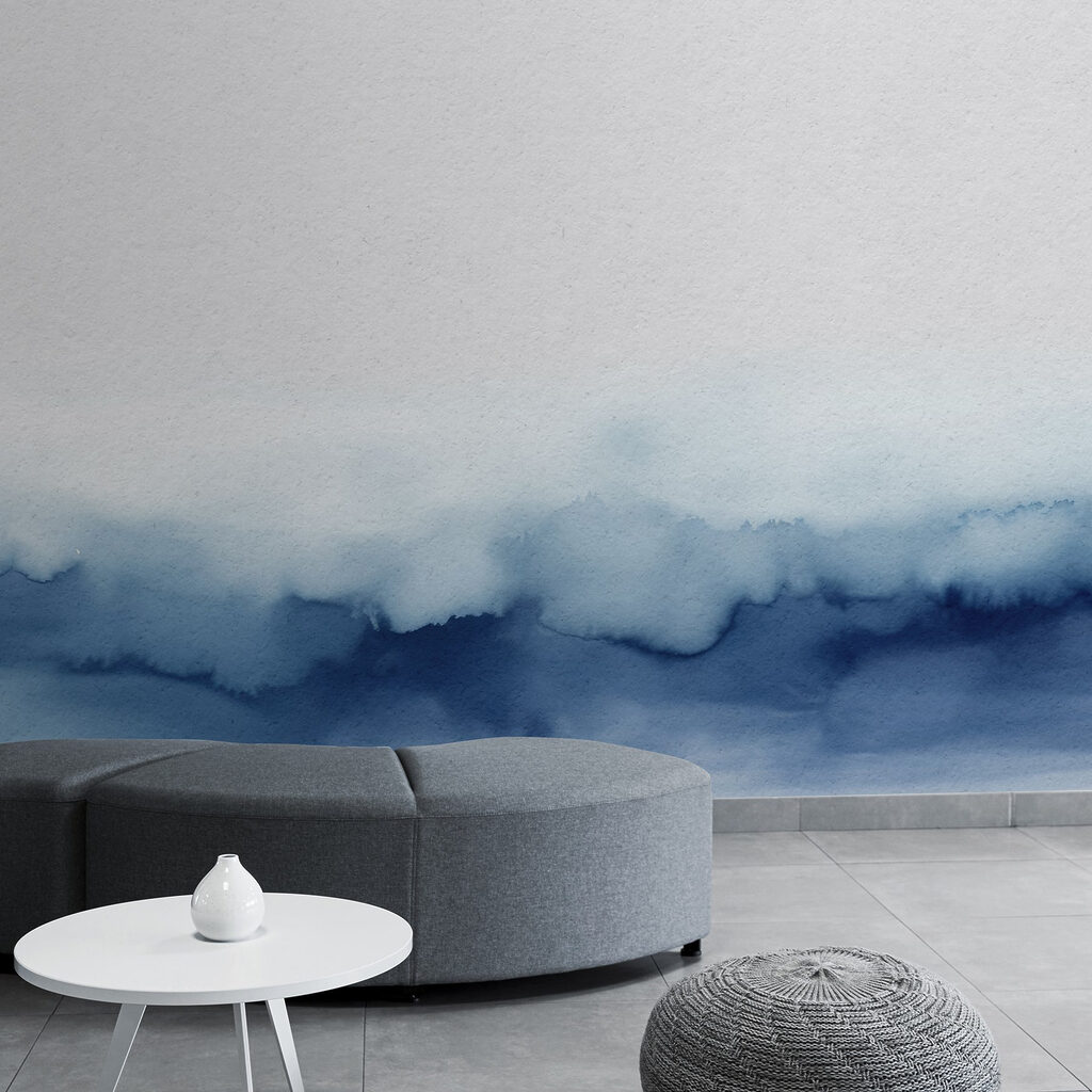 Acuarela azul inferior — interior 2