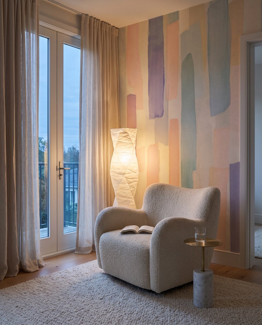 Trazos estrechos en pastel — interior 3