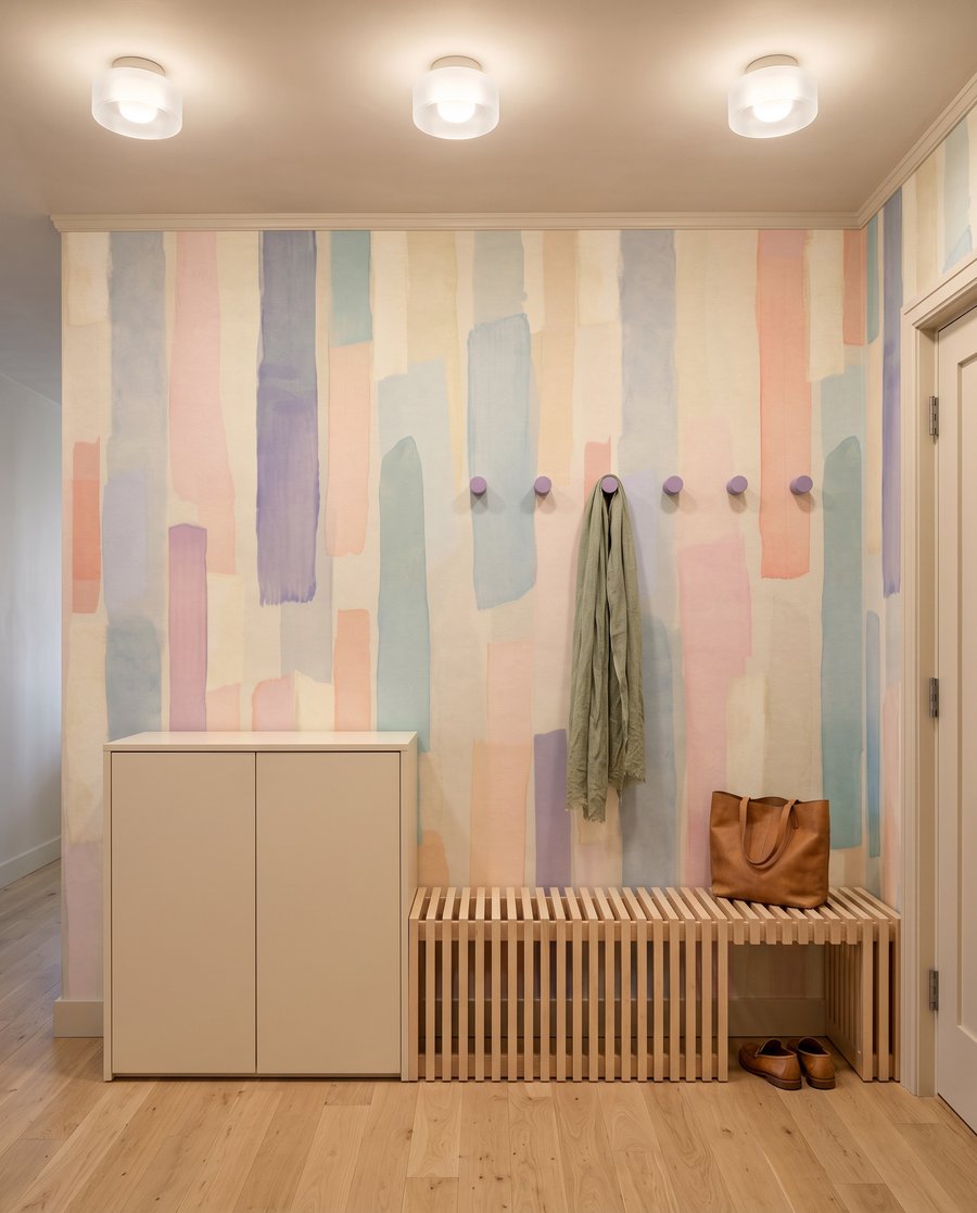 Trazos estrechos en pastel — interior 4