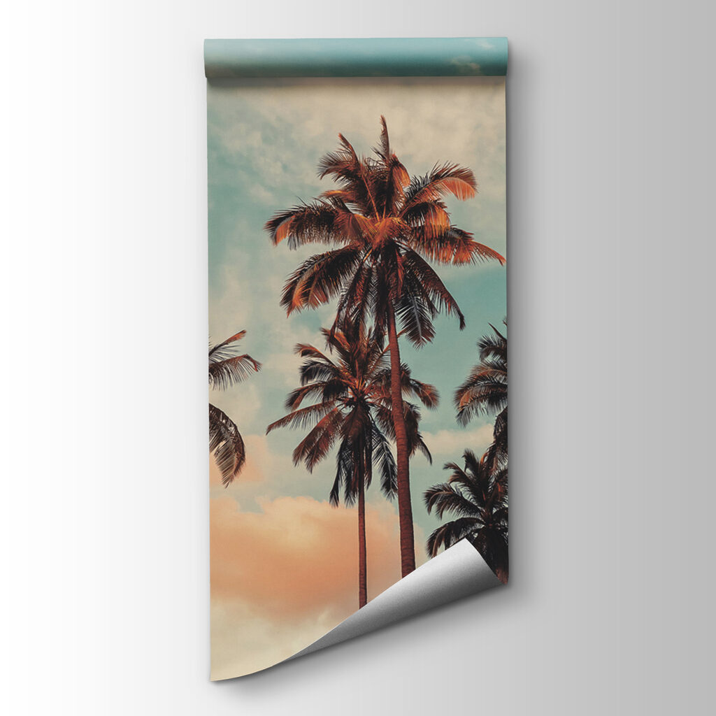 Palmeras al atardecer — vista del producto