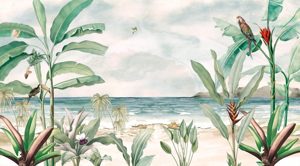 Plátanos junto al mar — diseño completo