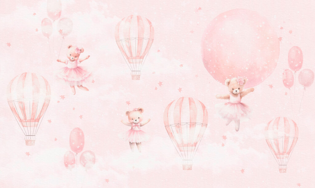 Ositos con globos — diseño completo