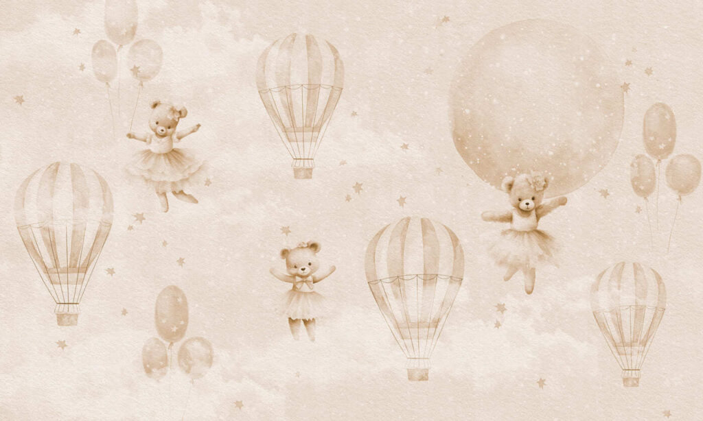 Ositos con globos — diseño completo