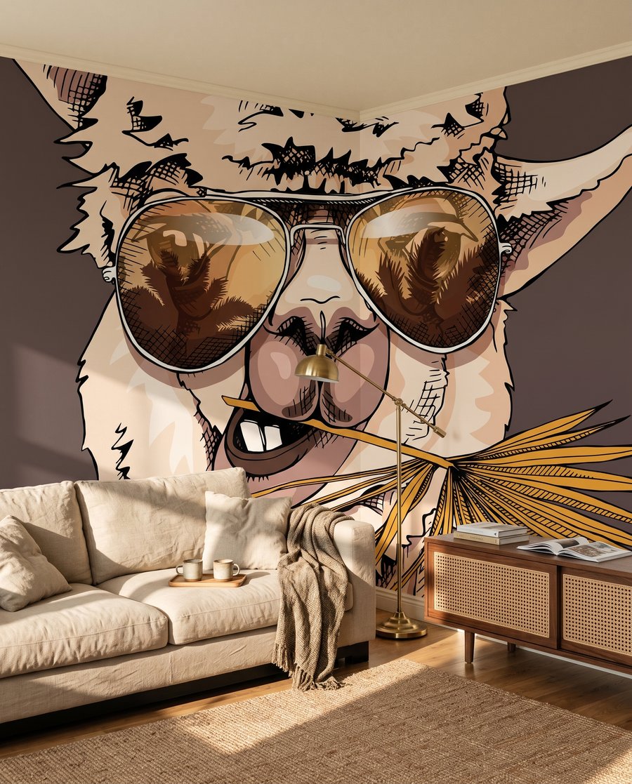 Llama con gafas — interior 5