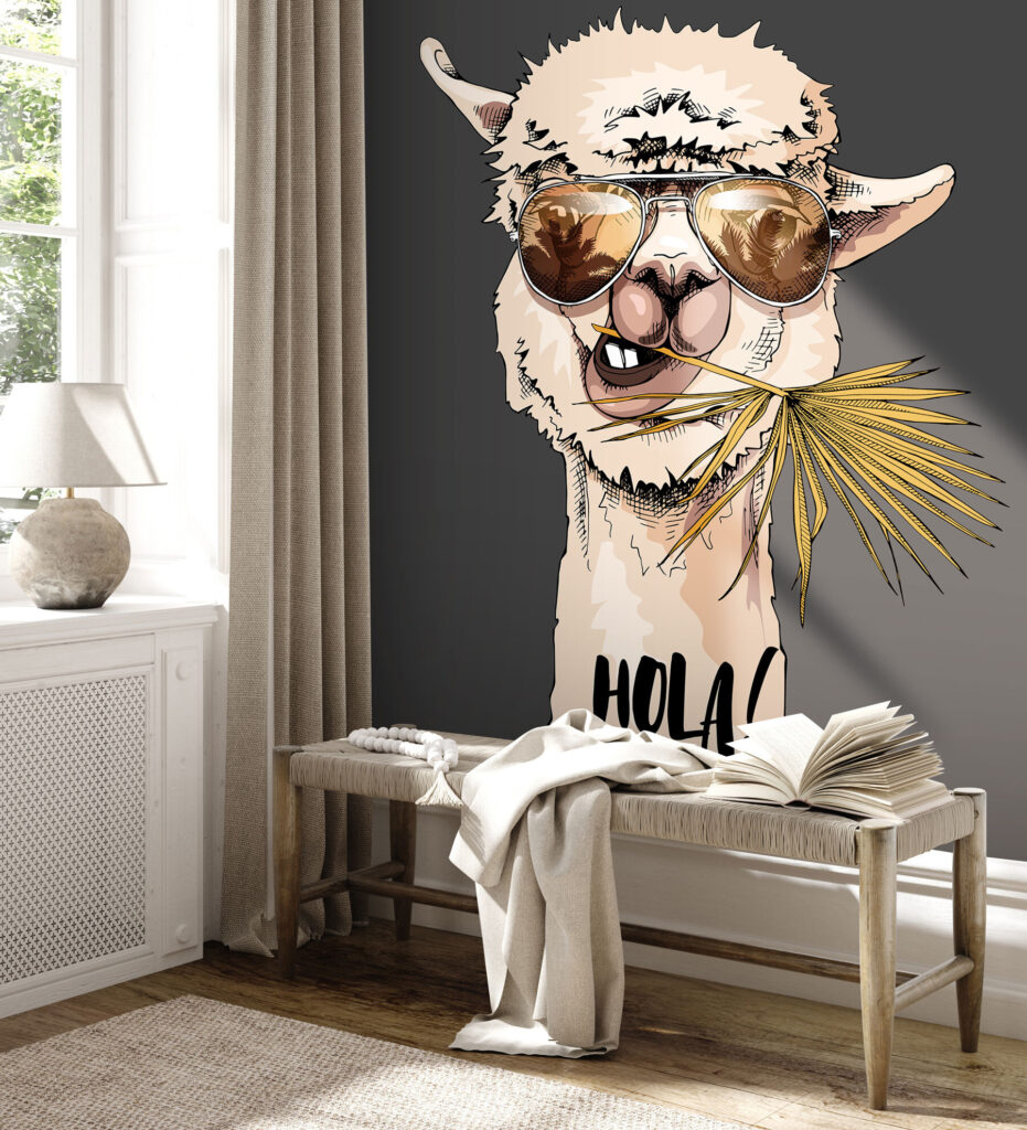 Llama con gafas — interior 3