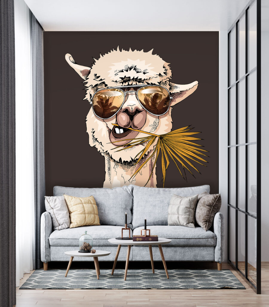 Llama con gafas — interior 2
