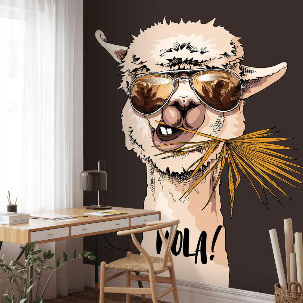 Llama con gafas — interior 1