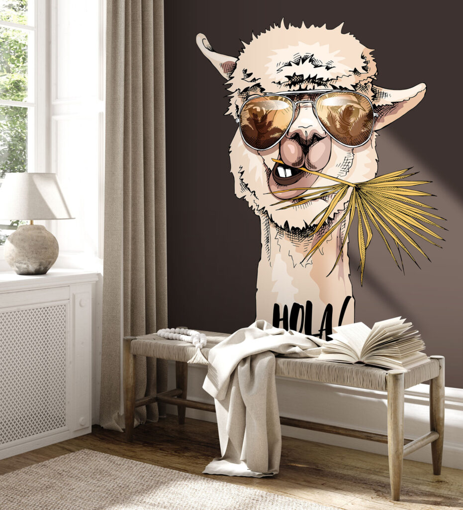 Llama con gafas — interior 3