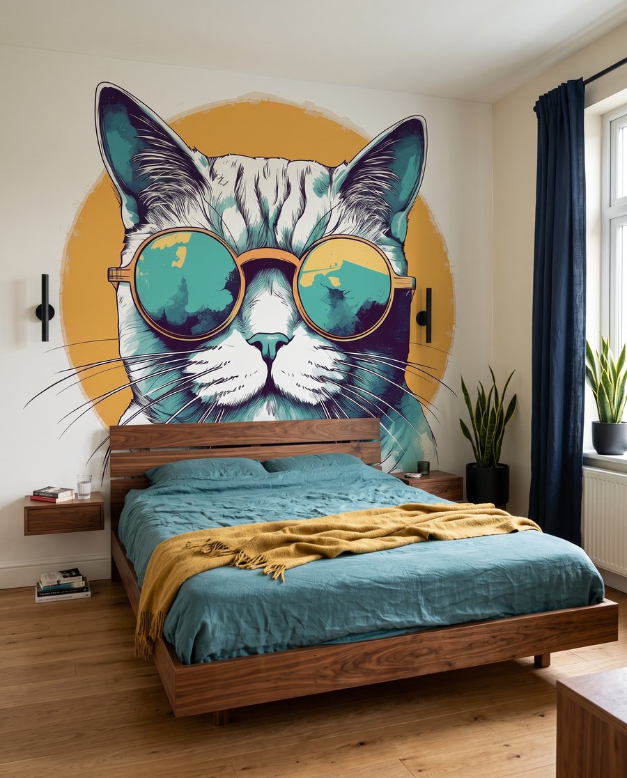 Gato con gafas redondas — interior 7