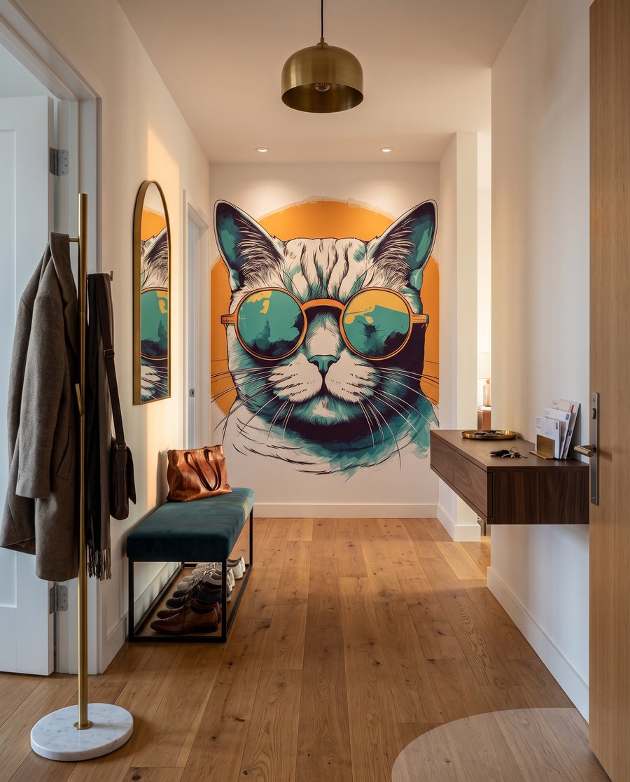 Gato con gafas redondas — interior 4