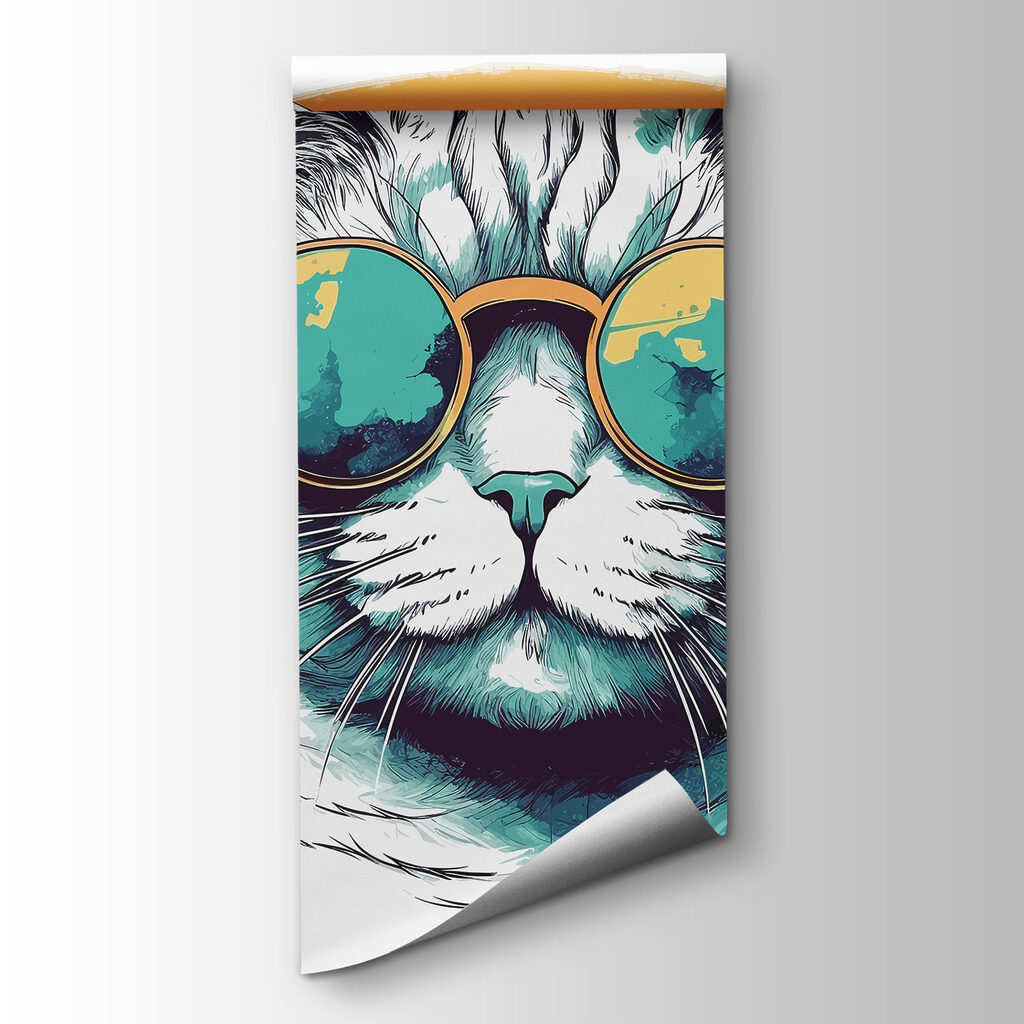 Gato con gafas redondas — vista del producto