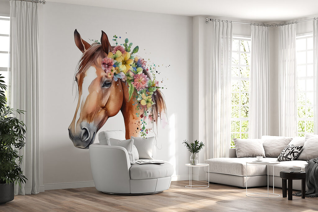 Caballo de melena floral — interior 4