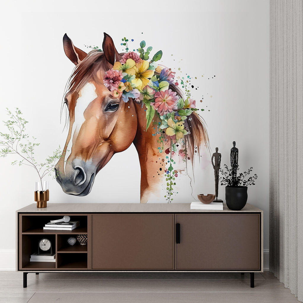 Caballo de melena floral — interior 5