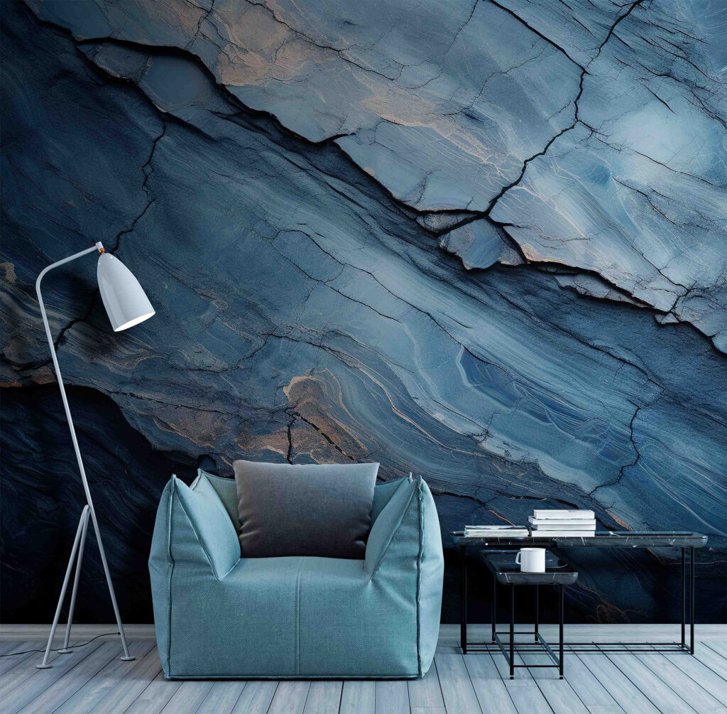 Vetas azules en capas — interior 2