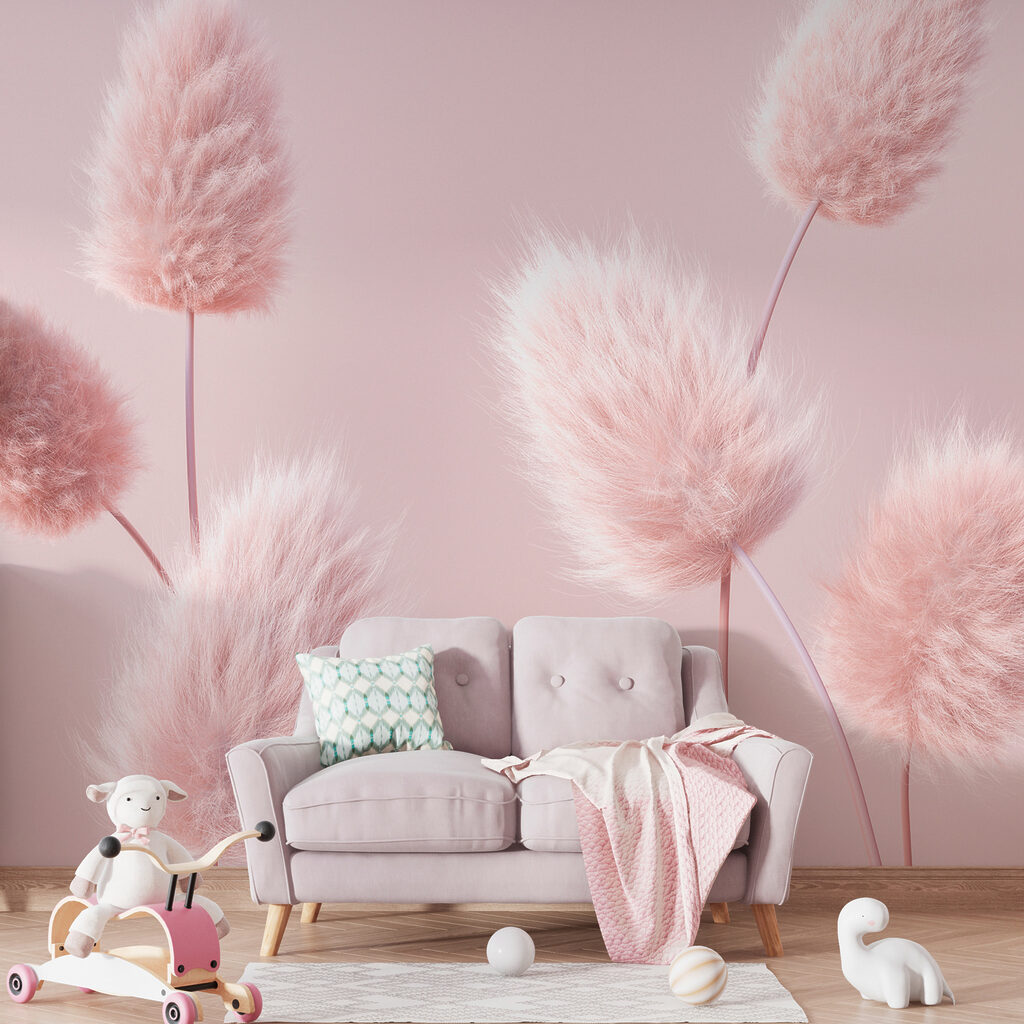 Plumas rosas de hierba — interior 2