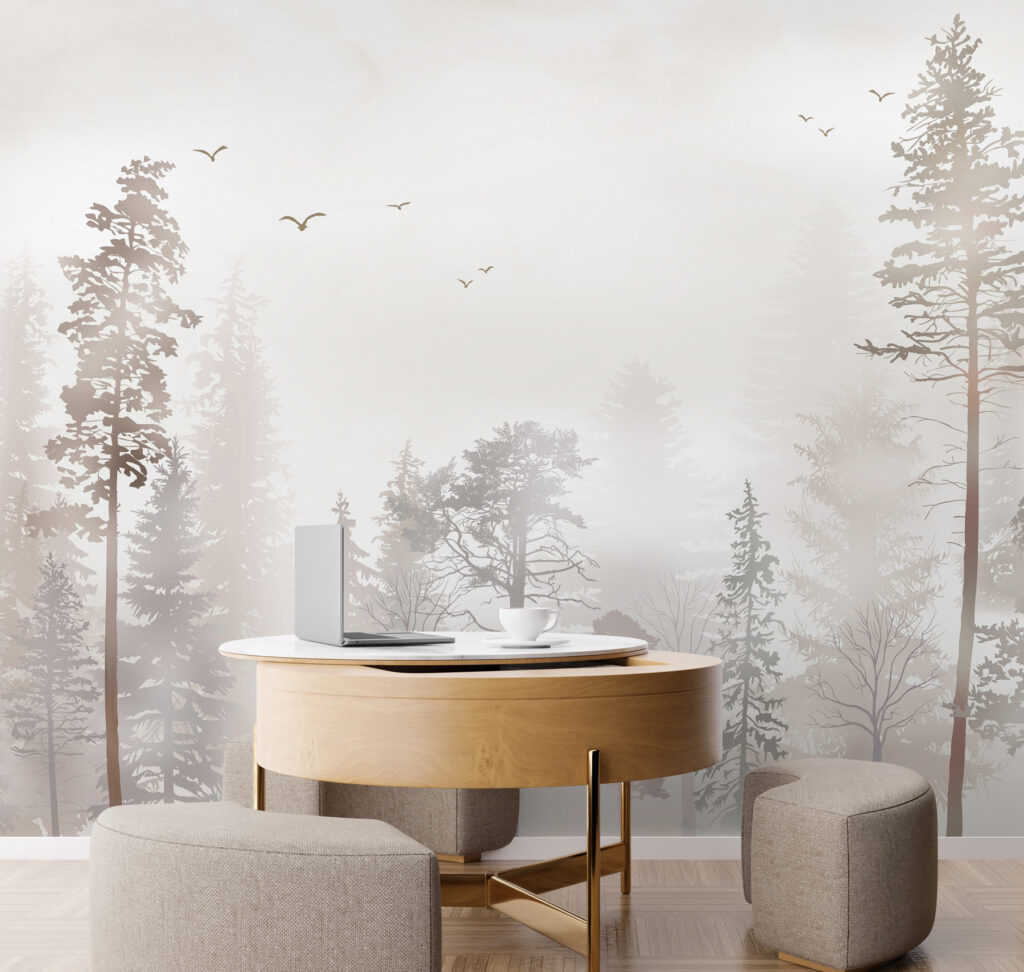 Pinos entre la neblina — interior 3