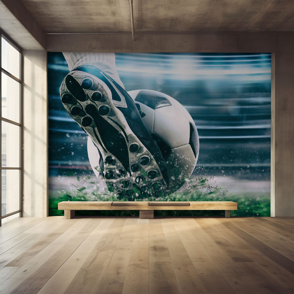 Bota junto al balón — interior 1