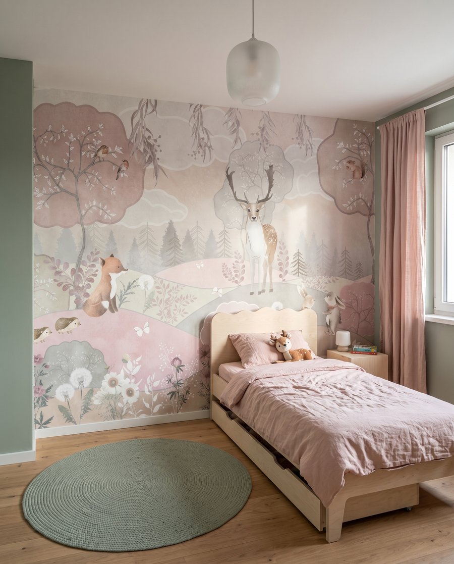 Animales en colinas rosas — interior 7