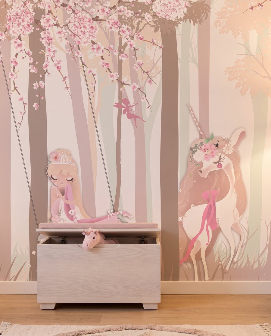 Unicornios en bosque rosa — interior 4