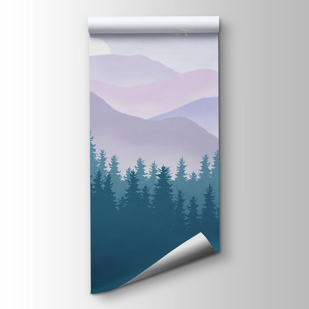 Pinos y montañas — vista del producto