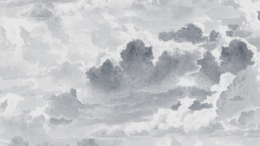 Nubes en pinceladas — diseño completo