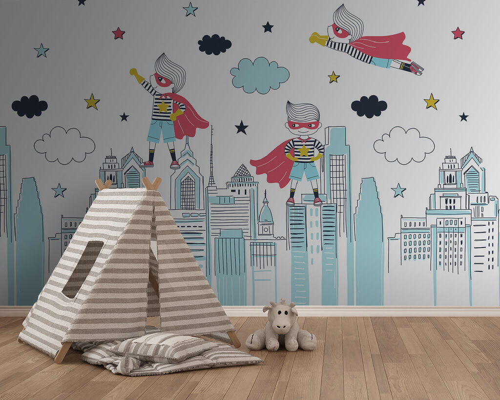 Superhéroes sobre la ciudad — interior 2
