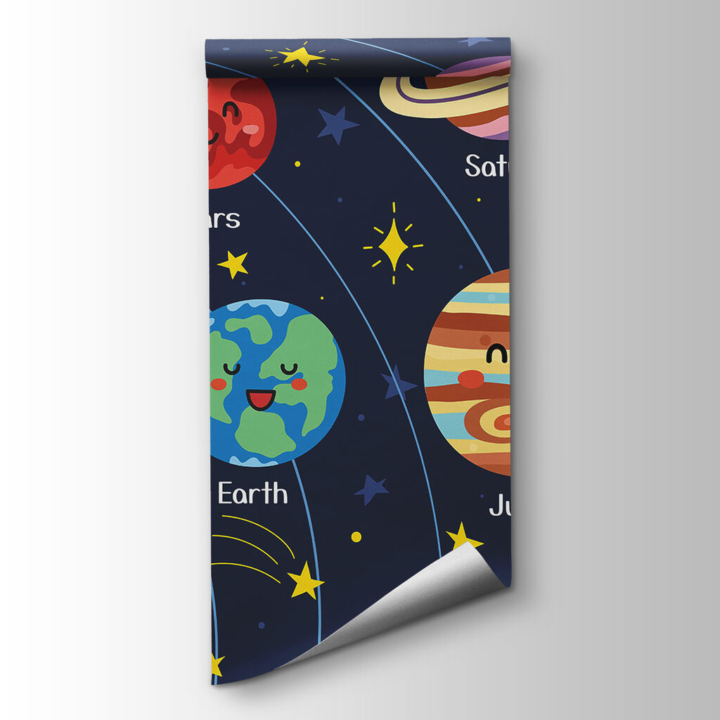 Planetas con caras alegres — vista del producto