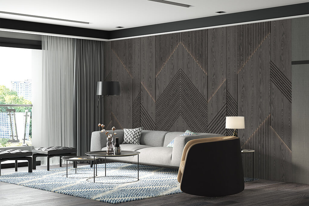 Zigzag de líneas oscuras — interior 4