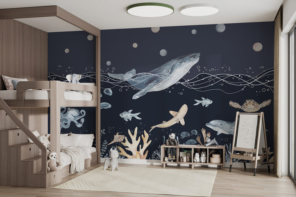 Ballena entre corales — interior 5