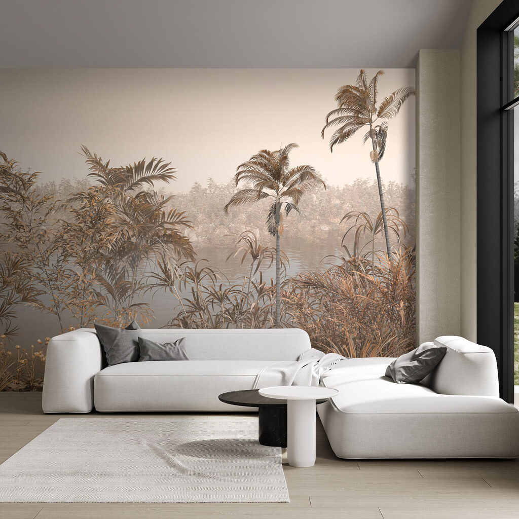 Palmeras en niebla cálida — interior 5