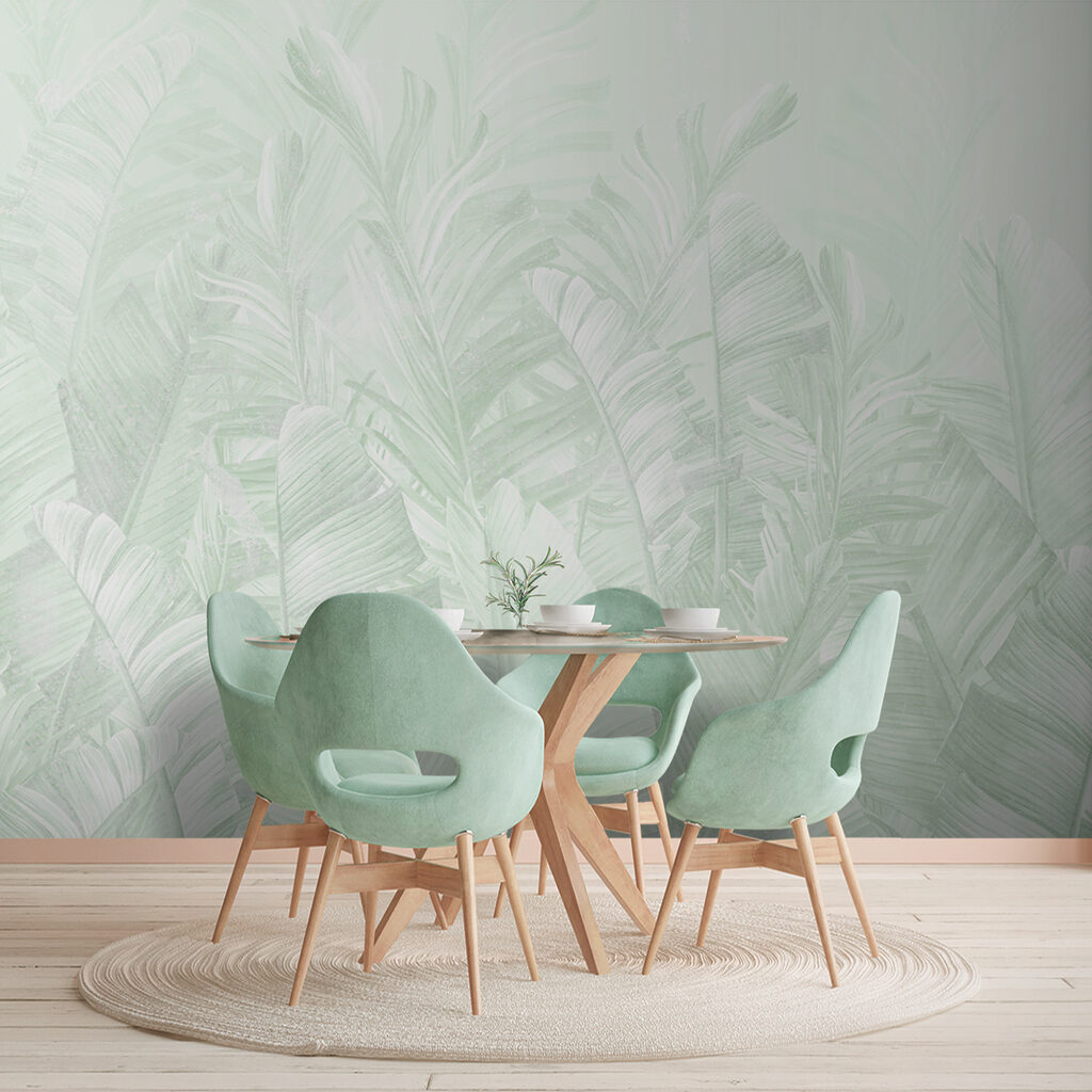 Hojas tropicales pálidas — interior 1