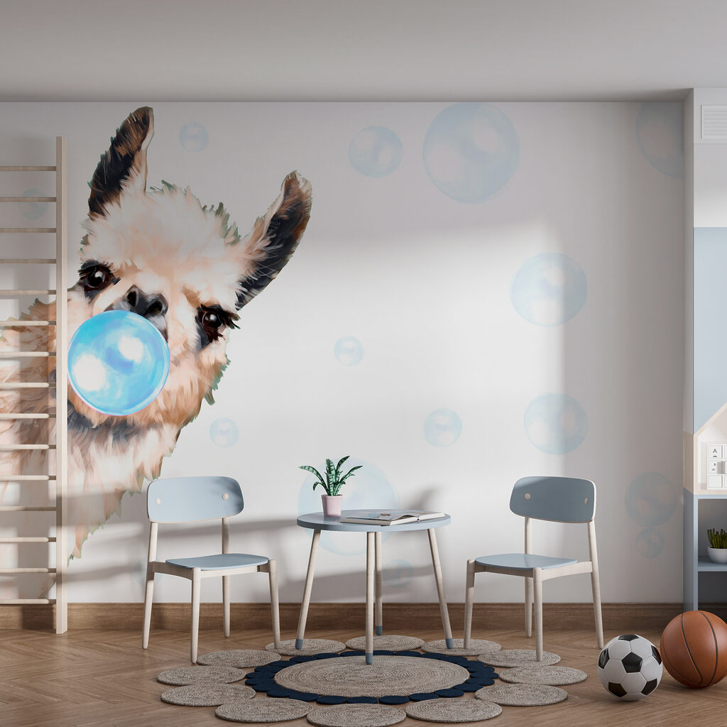 Llama hace una pompa — interior 1