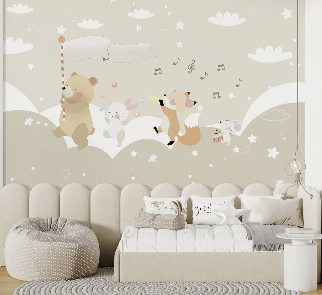 Animales músicos entre nubes — interior 1