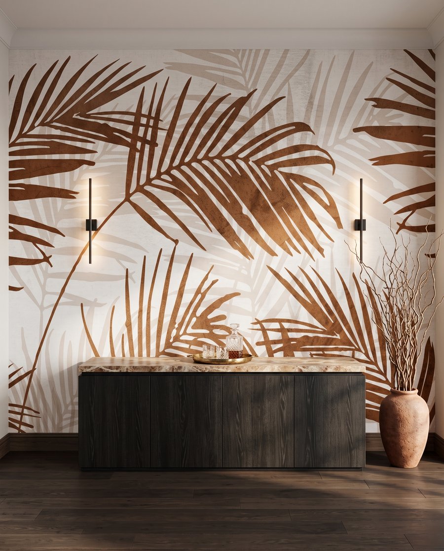 Hojas de palma cobrizas — interior 7