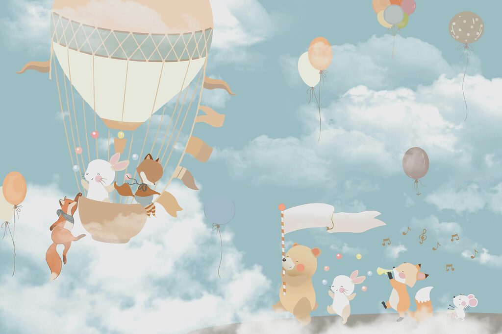 Viaje sobre las nubes — diseño completo