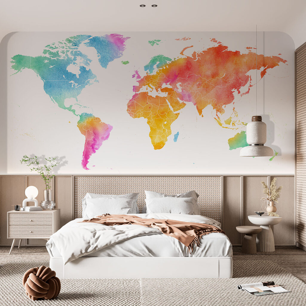 Mapa del mundo arcoíris — interior 2