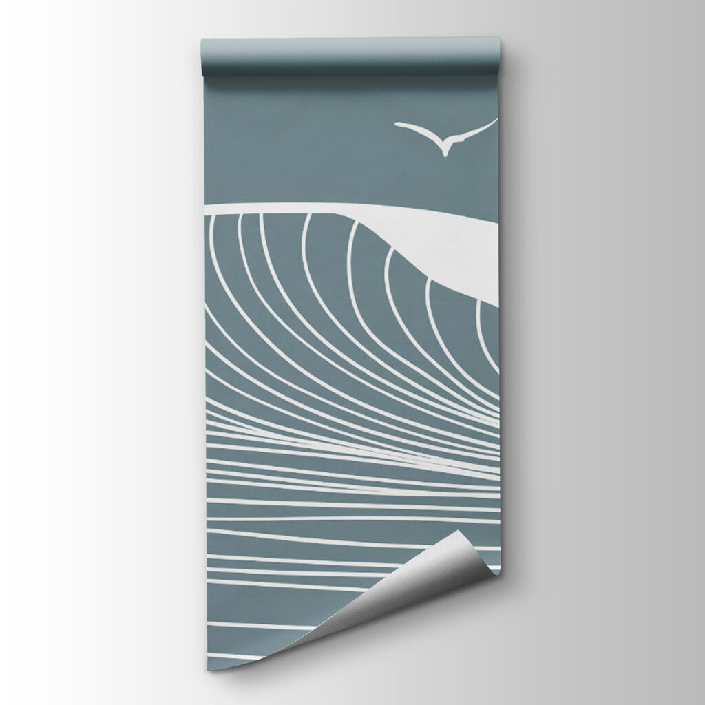Olas blancas y luna — vista del producto