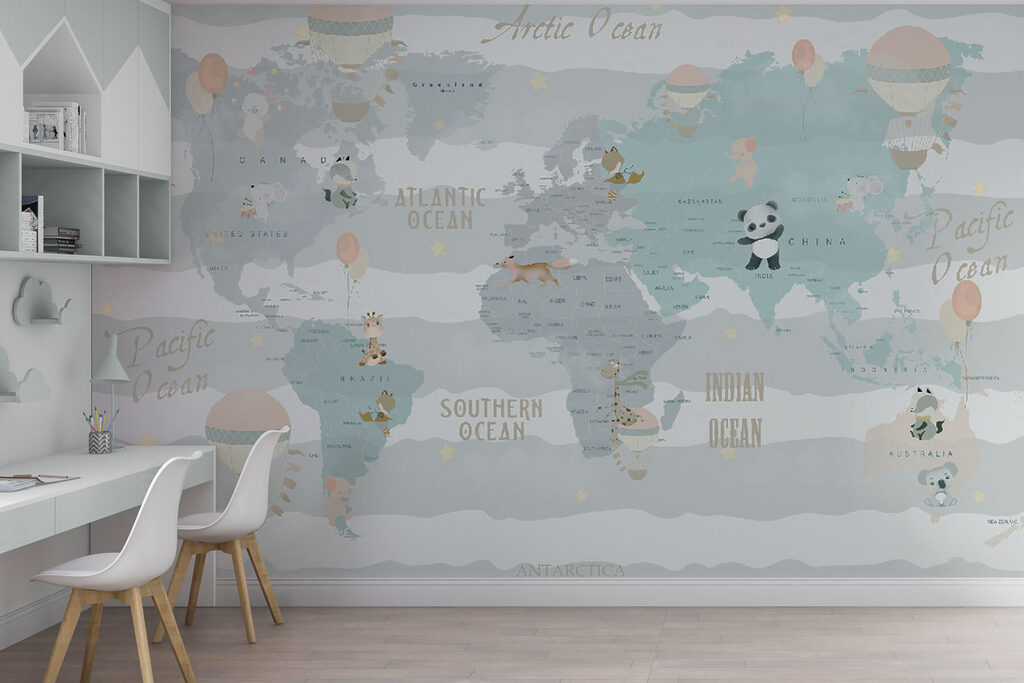 Mapa en franjas onduladas — interior 1
