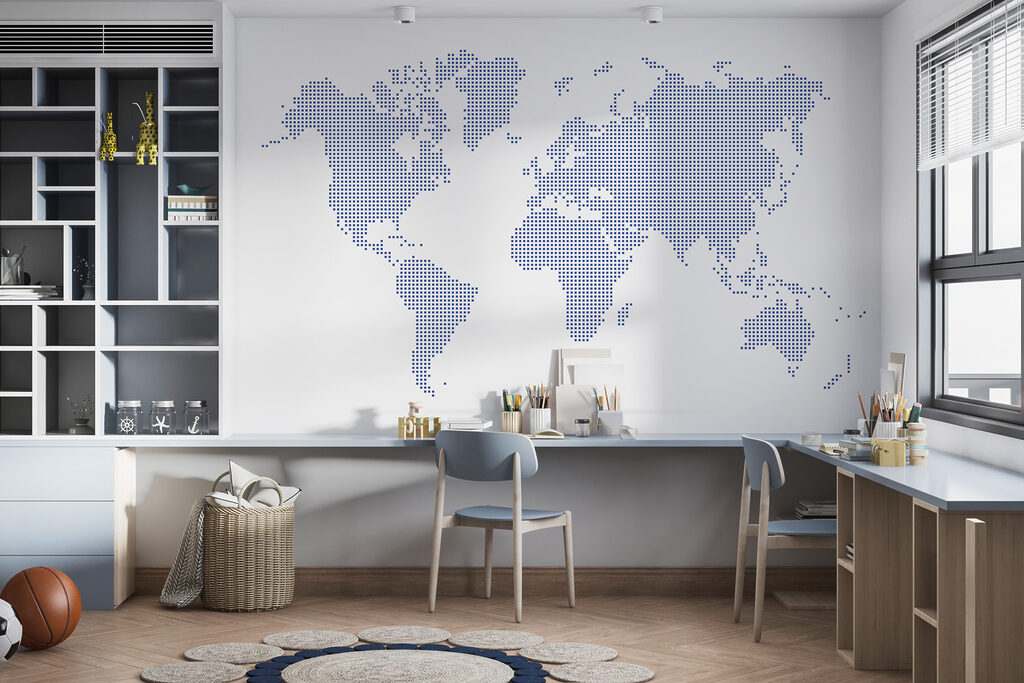 Mapa mundial de puntos — interior 2