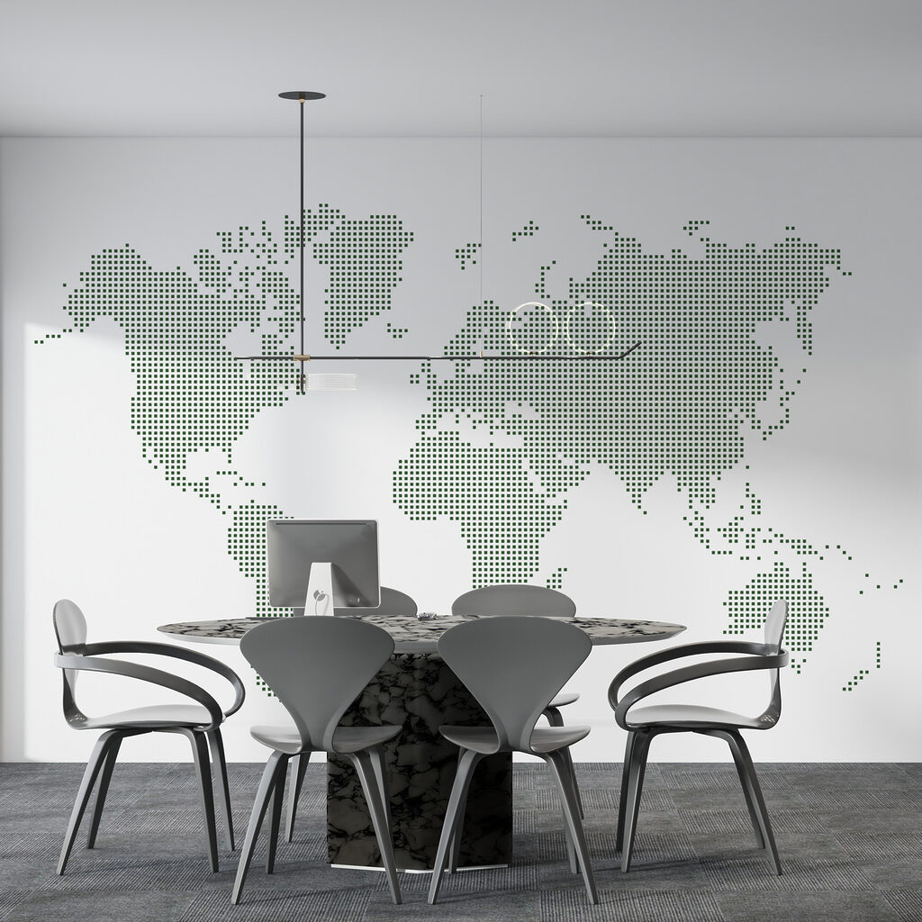 Mapa mundial de puntos — interior 2