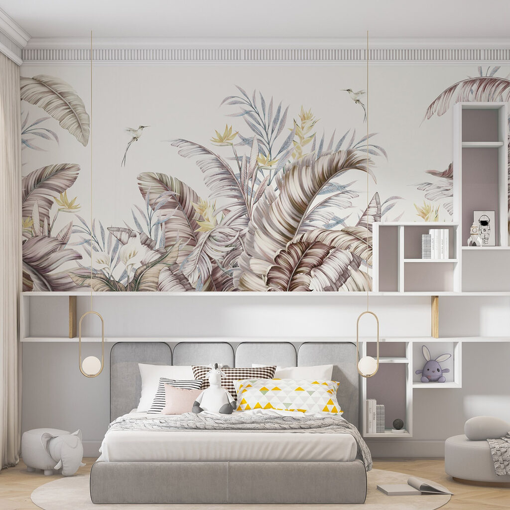 Pajaritos entre hojas tropicales — interior 4
