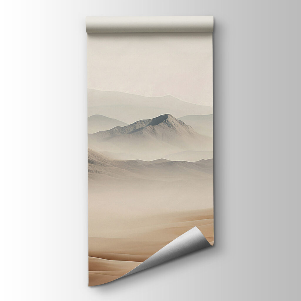 Dunas ante montañas pálidas — vista del producto